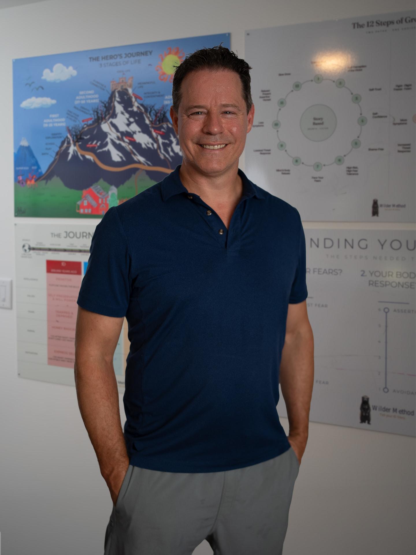 Bill Wilder, LCMHC, in his Cornelius office